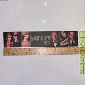 The Great‎ Gatsby 2013 Movie Promo Mylar Poster Leonardo DiCaprio Tobey Maguire